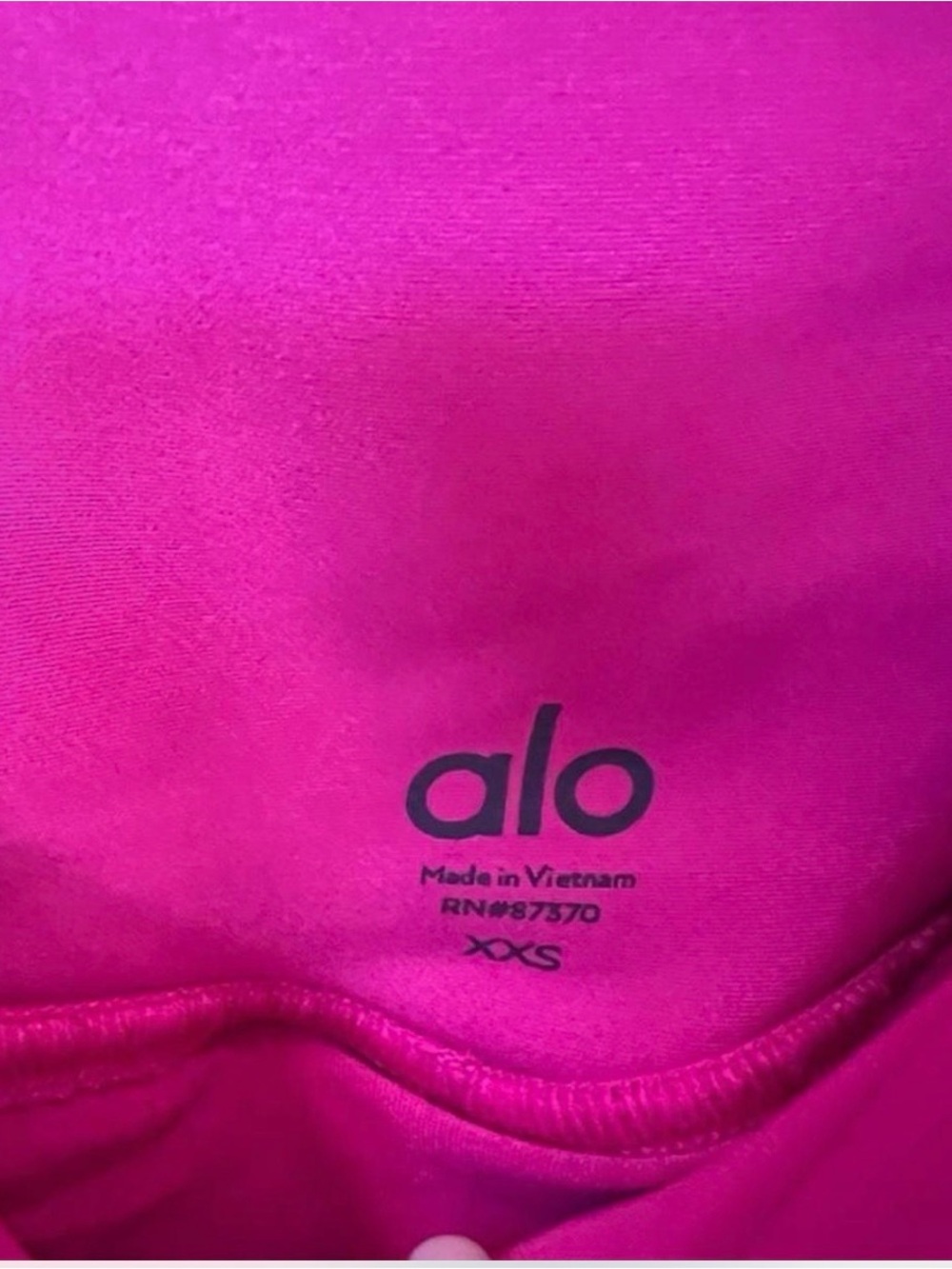 ALO Yoga Hot Pink Women's Top XXS